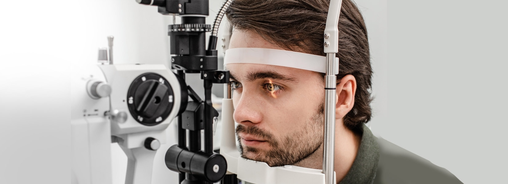 young man during eye exam in Bethany